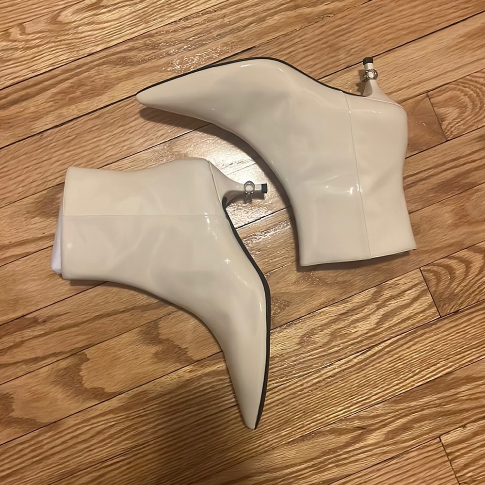Coach White Heeled Boots